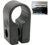 Loops OFFICIAL - QTY 50x 17.8mm Black Cable Cleat Clip - Size 7 - SWA Armoured - Screw Fixing