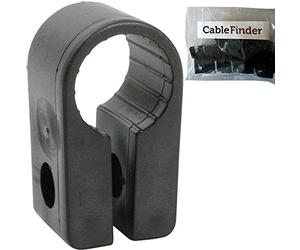 Loops OFFICIAL - QTY 50x 22.8mm Black Cable Cleat Clip - Size 9 - SWA Armoured - Screw Fixing P