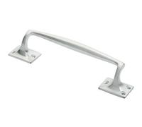 Loops One Piece Door Pull Handle 250mm Length 54mm Projection Satin Chrome