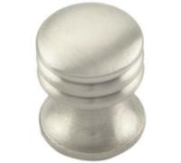Loops One Piece Textured Cupboard Door Knob 15.5mm Diameter Satin Nickel
