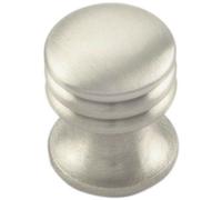 Loops One Piece Textured Cupboard Door Knob 15.5mm Diameter Satin Nickel in Metallics Loops Metallics