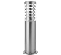 Loops Outdoor Garden Bollard Light Stainless Steel 9W Outside Path LED Lamp Post IP44 in Metallics Loops Metallics