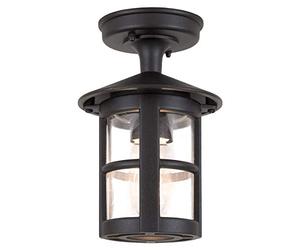 Loops Outdoor IP43-1 Bulb Semi - Flush Light - Black - LED E27 100W Bulb - Outside - External - Exterior