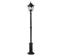 Loops Outdoor IP44 1 Bulb Lamp Post Black LED E27 100W Bulb Traditional d00309 Loops Black