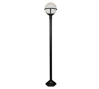 Loops Outdoor IP44 1 Bulb Lamp Post Black LED E27 100W Bulb Traditional d01071 Loops Black