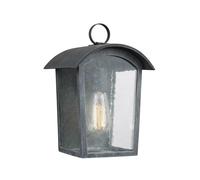 Loops Outdoor IP44 1 Bulb Wall Light Lantern Ash Black LED E27 60W d00765 Loops Black
