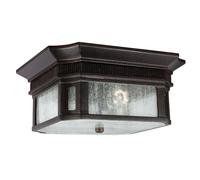 Loops Outdoor IP44 2 Bulb Flush Light Gilded Bronze LED E27 60W Loops Multicolor