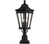 Loops Outdoor IP44 2 Bulb Wall Ground Pedestal Black LED E14 60W Loops Black