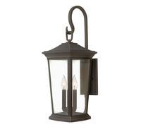 Loops Outdoor IP44 3 Bulb Wall Light Oil Rubbed Bronze LED E14 60W Loops Multicolor