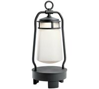 Loops Outdoor IP44 Integrated LED Bluetooth Lantern Textured Black LED 3W d01749 Loops Black