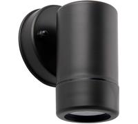 Loops Outdoor IP44 Spot Downlight - Dimmable 7W GU10 LED - Black Wall & Clear Pc Loops Black