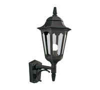 Loops Outdoor IP44 Wall Light Sconce Black LED E27 100W Bulb External d02082 Loops Black