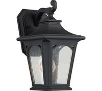 Loops Outdoor IP44 Wall Light Sconce Mystic Black LED E27 60W Bulb External d02153 Loops Black
