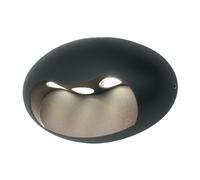 Loops Outdoor IP54 3 Bulb Wall Light Graphite LED 9W d01896 Loops Multicolor