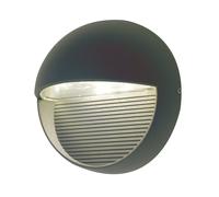 Loops Outdoor IP54 Wall Light Sconce Graphite Finish LED 6W Bulb External d01052 Loops Multicolor