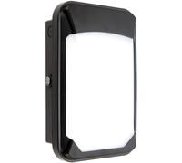 Loops Outdoor IP65 Commercial Bulkhead Wall Light - Cool White LED - Photocell Sensor Loops White