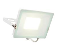 Loops Outdoor IP65 Waterproof Floodlight - 50W Cool White LED - Matt White Aluminium Loops White