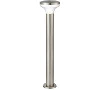 Loops Outdoor Post Bollard Light Marine Steel 1m LED Garden Driveway Foot Path Lamp in Metallics Loops Metallics