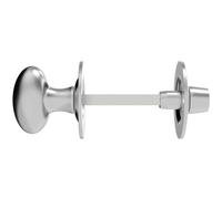 Loops Oval Thumbturn Lock With Coin Release Handle 32 70mm Spindle Satin Chrome Loops Multicolor