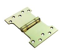 Loops Pair 101.6 X 101.6 X 3mm Parliament Hinge Polished Brass Internal Door
