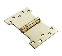 Loops PAIR 101.6 x 152 x 3.5mm Parliament Hinge Stainless Brass Internal Door in Metallics Loops Metallics