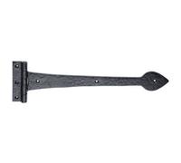 PAIR 275 x 102mm Ornate T Hinge Black Antique Internal Decorative Door Hinge