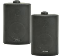 Loops (Pair) 2X 4" 70W Black Outdoor Rated Speakers Wall Mounted Hifi 8Ohm & 100V