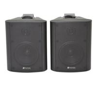 Loops Pair 4" 2 Way Stereo Speakers 70W 8Ohm Black Wall Mounted Background Music Hi Fi