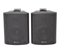 Loops Pair 5.25" 2 Way Stereo Speakers 90W 8Ohm Black Wall Mounted Background Hi Fi