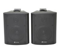 Loops Pair 5.25" 2 Way Stereo Speakers 90W 8Ohm Black Wall Mounted Background Hi Fi
