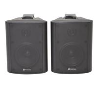 Pair 5.25" 2 Way Stereo Speakers 90W 8Ohm Black Wall Mounted Background Hi Fi