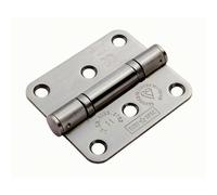 Loops PAIR 76 x 67 x 2.5mm Ball Bearing Hinge Satin Stainless Steel Interior Door in Metallics Loops Metallics