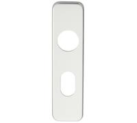 Loops PAIR Door Handle Oval Backplate for Safety Levers 154 x 40mm Satin Aluminium Loops Multicolor