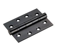 Loops Pair Grade 13 Heavy Duty Ball Bearing P Hinge - 107 X 77mm Matt Black Door