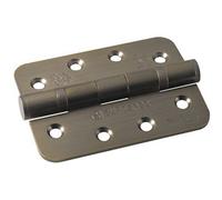 Loops Pair Grade 13 Heavy Duty Ball Bearing P Hinge - Radius 107 X 77mm Antique Brass