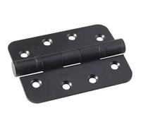 Loops Pair Grade 13 Heavy Duty Ball Bearing P Hinge Radius 107 X 77mm Matt Black Door