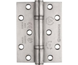 Loops Pair Grade 13 Heavy Duty Thrust Bearing Hinge - 100 X 76mm Satin Stainless Steel