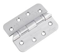 Loops Pair Grade 13 Hospital Tip Ball Bearing Hinge - Radius 102 X 76mm Satin Steel