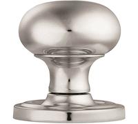 Loops PAIR Mushroom Mortice Door Knob 59mm Dia Concealed Rose Polished Chrome Loops Multicolor