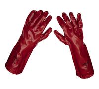 Loops PAIR Red PVC Gauntlets - Forearm Protection - 450mm - Waterproof Protection Loops Multicolor One Size