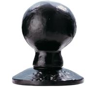 Loops PAIR Round Ball Mortice Door Knob 60mm Diameter Black Antique Door Handle Loops Black