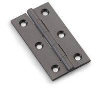 Loops Pair Solid Brass Cabinet Butt Hinge - 64mm - Dark Bronze Premium Cupboard