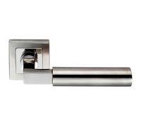 Loops PAIR Square Cut Mitred Bar Handle Concealed Fix Polished & Satin Steel in Metallics Loops Metallics
