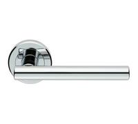 Loops PAIR Straight T Bar Handle on Round Rose Concealed Fix Polished Chrome Loops Multicolor