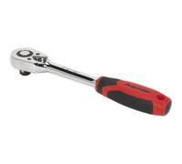 Loops Pear-Head Ratchet Wrench - 1/2" Sq Drive - Flip Reverse - 48-Tooth Ratchet Loops Multicolor