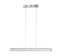 Loops Pendant Light Colour Chrome Plated Shade Clear Glass Crystal Bulb LED 32W Incl Loops Clear