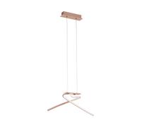 Loops Pendant Light Colour Rose Gold Shade White Plastic Bulb LED 2x11W Included Loops White