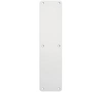Loops Plain Door Finger Plate - 350 x 75mm - Satin Anodised Aluminium Push Plate | Protective Door Push Plate - Commercial Door Finger Plate - Plain/Push/Pull Engraved Options