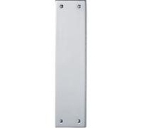 Loops Plain Victorian Door Finger Plate - 298 x 73mm - Polished Chrome Push Plate | Traditional Protective Door Push Plate -Ornate Door Finger Plate - Plain/Push/Pull Engraved Options