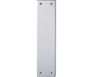 Loops Plain Victorian Door Finger Plate - 298 x 73mm - Polished Chrome Push Plate | Traditional Protective Door Push Plate -Ornate Door Finger Plate - Plain/Push/Pull Engraved Options